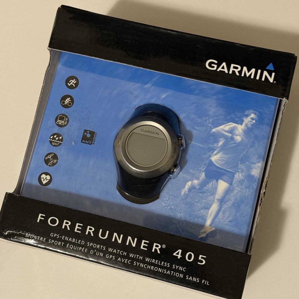 Garmin Forerunner  405  GPS Watch with Heart Rate Monitor OPEN BOX *BAND BROKEN